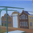 Van Gendt hallen Amsterdam, olieverf, muurschildering, Martin Coppes 2004